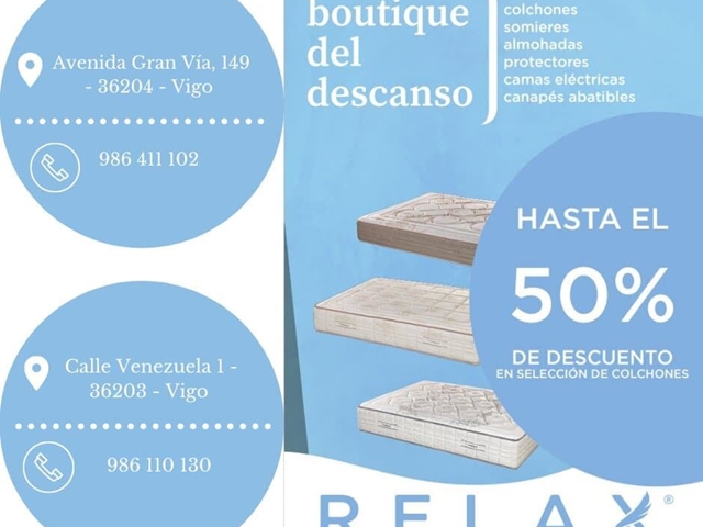 Descuentos de hasta el 50% en colchones, canapés, somieres y camas eléctricas